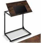 tectake 404441 odkládací stolek s naklápěcí deskou ruston 55x35x66,5cm - industrial tmavé dřevo – Hledejceny.cz