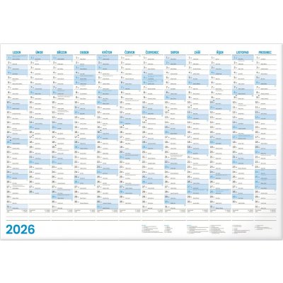Roční A2, 59,4 x 42 cm 2026 – Zboží Mobilmania