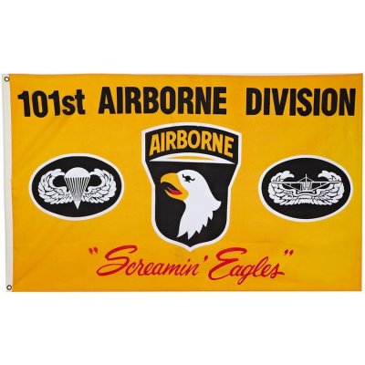 Vlajka AIRBORNE 101.výsadková žlutá – Hledejceny.cz