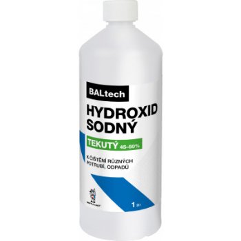 BALtech hydroxid sodný k čištění odpadů a potrubí na plast i hliník tekutý 1 l
