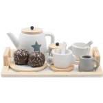 Baby Mix Dětský dřevěný čajový set Montessori – Hledejceny.cz