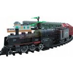 LeanToys Vláčkodráha s lokomotivou a doplňky – Sleviste.cz