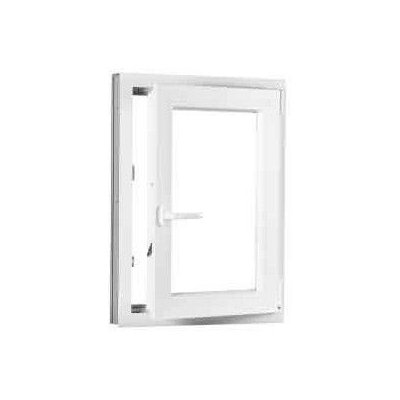 Okna Hned Plastové okno 90 x 110 cm (900 x 1100 mm) bílé otevíravé i sklopné pravé – Zboží Mobilmania