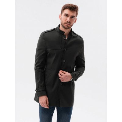 Ombre Clothing pánský přechodový kabát Moya C269 černá – Zboží Mobilmania