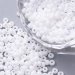 Skleněný rokajl - bílý - třída A - 2 x 1,5 mm - 1 g – Sleviste.cz