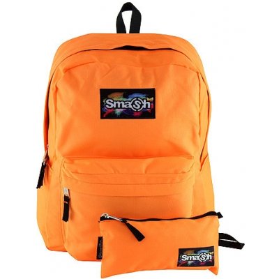 Smash Studentský batoh neonově oranžový s em – Zboží Mobilmania