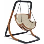 4iQ Závěsné houpací křeslo ALPHA s konstrukcí béžové – Sleviste.cz