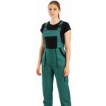 Canis CXS Luxy Sabina Dámské pracovní kalhoty s laclem zelená/černá – Zboží Mobilmania
