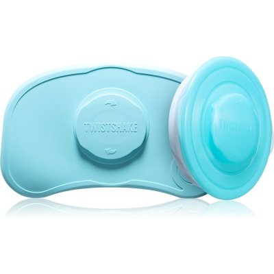 Twistshake Click mat Mini + Plate podložka s talířem Pastel Blue 2 ks – Hledejceny.cz