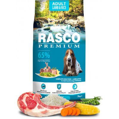 Rasco Premium Adult Lamb & Rice 3 kg – Hledejceny.cz