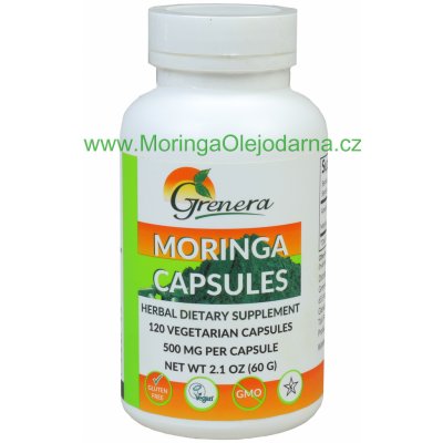 Grenera Nutrients Moringa tablety 500 mg 120 tablet – Zboží Mobilmania