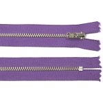 Kovový zip no.3 nerozepínací 20cm fialový (stříbrné zoubky) YKK – Hledejceny.cz