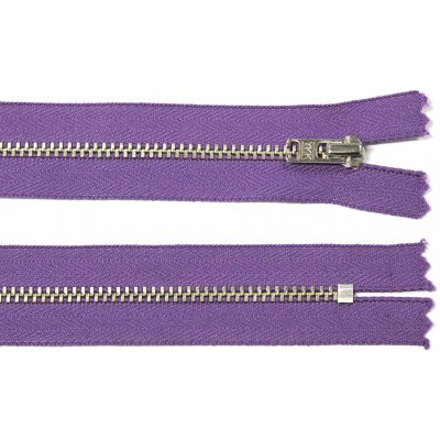 Kovový zip no.3 nerozepínací 20cm fialový (stříbrné zoubky) YKK – Hledejceny.cz