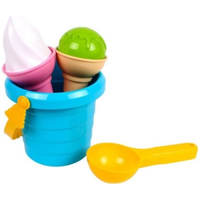 Lean Toys Ice Cream Sand Set Blue Bucket Spoon 5736 – Zbozi.Blesk.cz