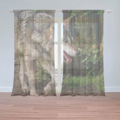 Sablio Záclony Vlk: 2ks 150x250cm – Hledejceny.cz