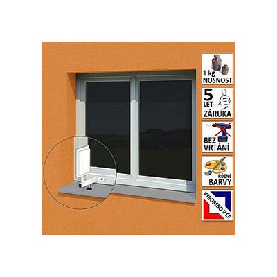 OEM Anténní držák malý na plastové okno ''L'', délka 17,5 cm, výška 25 cm, d=20mm 3021041 – Zboží Živě