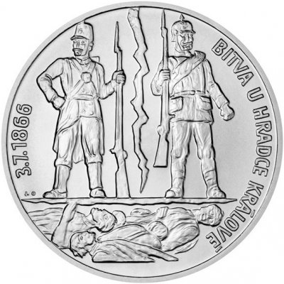 Česká mincovna Stříbrná medaile 10 oz Bitva u Hradce Králové stand 311 g – Zboží Mobilmania