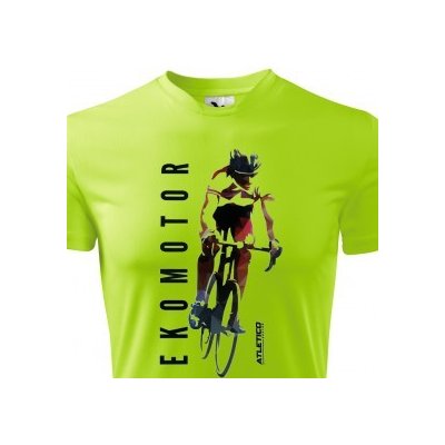 Funkční cyklo tričko Ekomotor, Neonově zelená