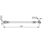Brzdová hadice BOSCH 1 987 481 435 – Sleviste.cz