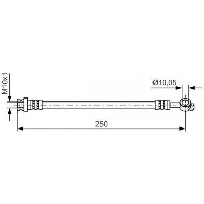 Brzdová hadice BOSCH 1 987 481 435 – Sleviste.cz