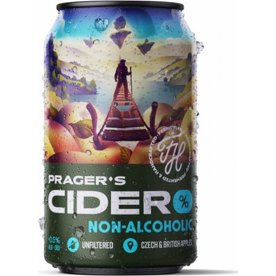 F.H. Prager Nealko Cider Original z jablek 0,33 l (plech) – Hledejceny.cz
