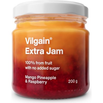 Vilgain Extra džem mango s ananasem a malinami bez přidaného cukru 200 g