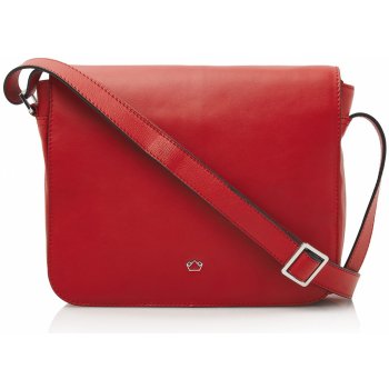 Castelijn & Beerens dámská kožená kabelka s klopou 219650 Babette Nappa crossbody červená