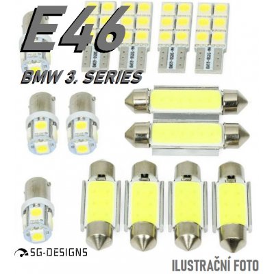 LED osvětlení interiéru BMW E46 - sada žárovek – Zboží Mobilmania