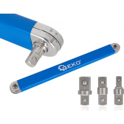 GEKO Prodlužovací ráčnový nástavec, adaptér 1/2", 1/4", 3/8" G10138 – Zboží Dáma GEKO Prodlužovací ráčnový nástavec, adaptér 1/2", 1/4", 3/8" G10138 – Zboží Dáma