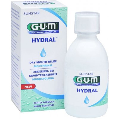 G.U.M Hydral ústní voda proti zubnímu kazu (Dry Mouth Relief - Mouthrinse) 300 ml – Zboží Mobilmania