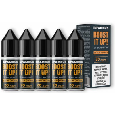 Infamous Liqonic NicSalt MTL booster 50/50 20 mg 5x10 ml – Zboží Dáma