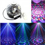 Jenifer LED disko koule 6x3W RGBW USB MP3 BLUETOOTH s dálkovým ovládáním – Zbozi.Blesk.cz