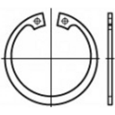 TOOLCRAFT 107797 pojistné kroužky vnitřní Ø: 4.1 mm vnější Ø: 11.8 mm DIN 472 pružinová ocel 200 ks – Zboží Mobilmania