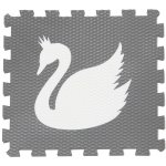 Vylen Pěnové puzzle Minideckfloor Labuť Šedý s bílou labutí 340 x 340 mm – Zboží Mobilmania