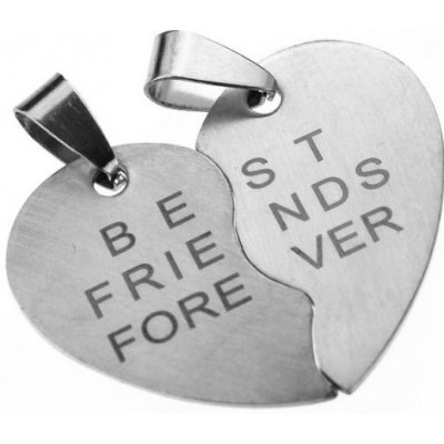 Impress Jewelry Sada přívěsků Best Friends Forever z oceli F017 – Zboží Mobilmania