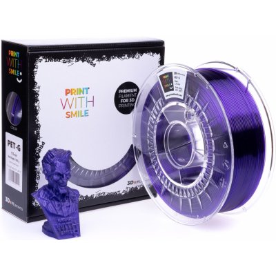 Print with smile PET-G viollet glass, 1,75 mm, 1 kg – Zboží Živě