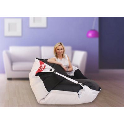 Beanbag Sedací pytel 189x140 duo white black – Zbozi.Blesk.cz