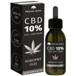 Pharma Activ CBD 10% Full Spectrum KONOPNÝ OLEJ 10 ml