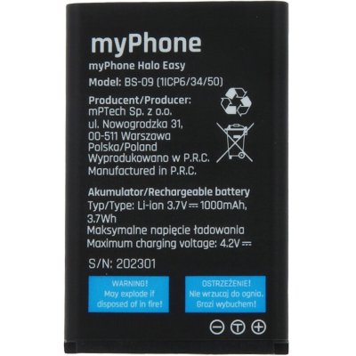 myPhone BS-09 – Hledejceny.cz