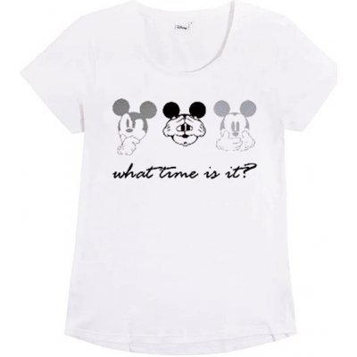 Mickey Mouse Dámské triko s kr. rukávem Mickey bílé – Zboží Mobilmania