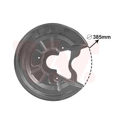 Ochranný plech proti rozstřikování, brzdový kotouč VAN WEZEL 7623373 – Hledejceny.cz