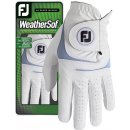 FootJoy WeatherSof Mens Golf Glove Bílá Levá L