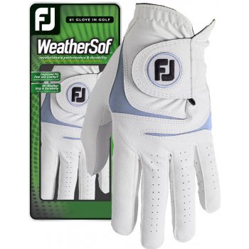 FootJoy WeatherSof Mens Golf Glove Bílá Levá XL