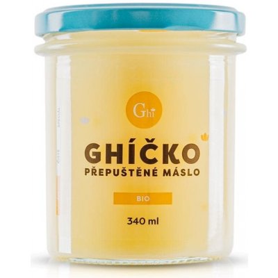 České Ghíčko Ghí přepuštěné Máslo čisté Bio 340 ml – Zbozi.Blesk.cz