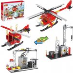 COGO Požární vrtulník zásah u požáru 2v1 164 ks – Zboží Mobilmania