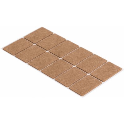 Walteco Filcové podložky 35x55mm, samolepící, hnědé, 12 ks , 85044 – Hledejceny.cz