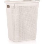Brilanz Koš ratanový s víkem 50 l, 43 x 34 x 55 cm, krémový – Hledejceny.cz