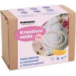 Manumi kreativní sada na výrobu setu náhrdelníku a náramku z říčních perel 1 ks – Hledejceny.cz
