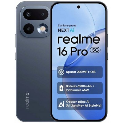realme 16 Pro 5G 8GB/512GB Pebble Grey – Zboží Živě