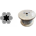 Lano ocelové 6x7M-FC, 3mm, Zn, cívka 2000m – Zboží Mobilmania